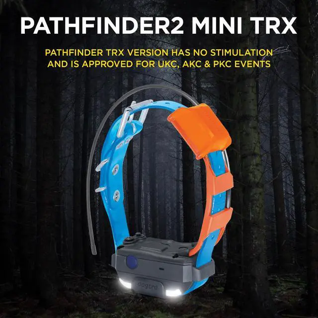 Alt view image 5 of 7 - Pathfinder 2 Mini TRX Additional Receiver Dog GPS Tracker LED Light Blue Collar SmartWatch Compatible Rechargeable Waterproof Free Offline Maps No Monthly Fee Smartphone Required