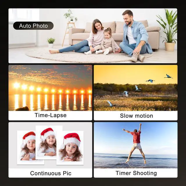 Alt view image 6 of 7 - 4K Wedding Camcorder, 64MP UHD Vlogging Camera with Wireless Lavalier Microphone, 120° Wide Angle 18X Digital Zoom, Remote, 64GB Card & 2 Batteries, for Family Wedding Memories