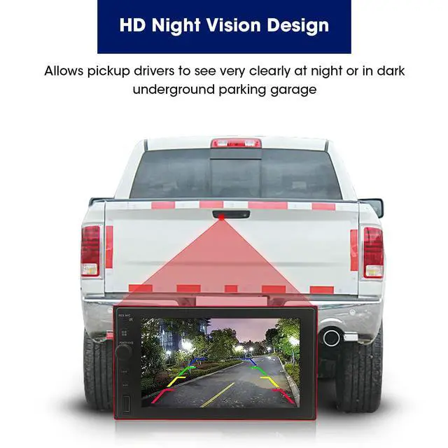 Alt view image 4 of 7 - Tailgate Handle with Rearview Backup Camera for Dodge Ram | Compatible for Dodge Ram 1500 (2009-2017), 2500 3500 (2010-2017), RCA Connector