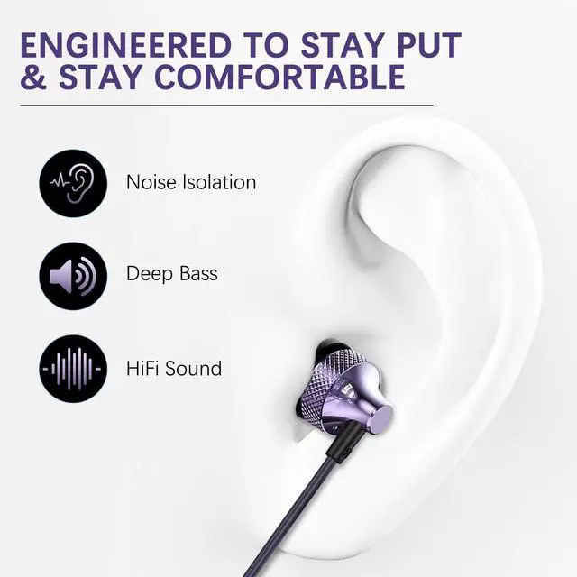 Alt view image 3 of 6 - Pro Gaming Earphones with Built-in Microphone, 3.5mm & USB-C Options, 10mm Dynamic Driver for Spatial Audio, Smart in-Line Control, Secure Fit for PC, PS5, Xbox, Switch & Mobile