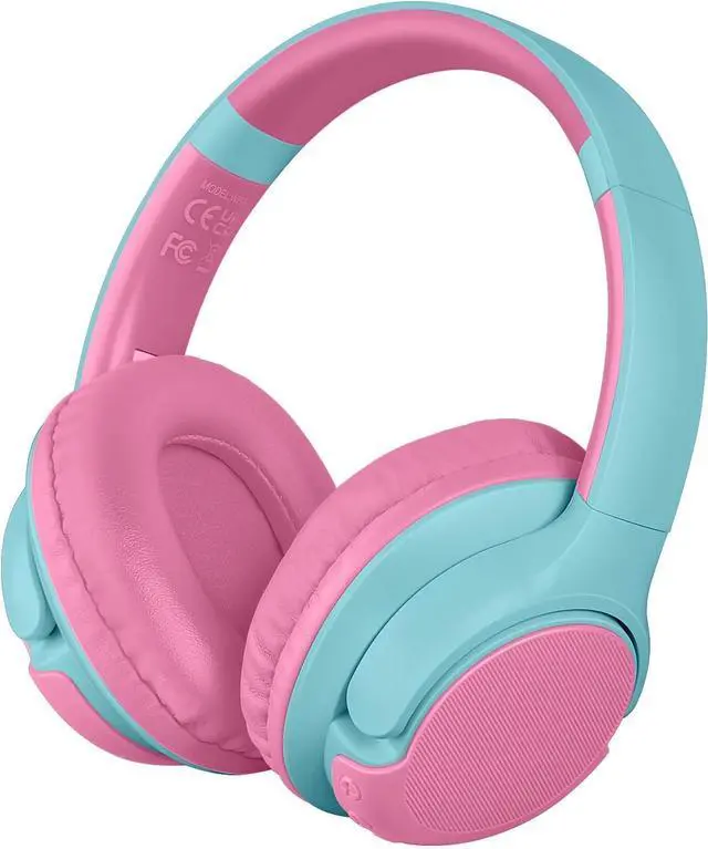 Main image of Kids Bluetooth Headphones, 40Hrs Play time, Kids Wireless Headphones Over Ear with 85dB/94dB Volume Limited - Pink