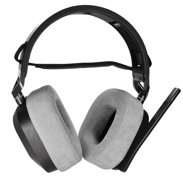 Alt view image 6 of 7 - Corsair Replacement Ear Cushion for CORSAIR HS80 RGB Wireless Headphones - Thickened Flannel Ear Pads