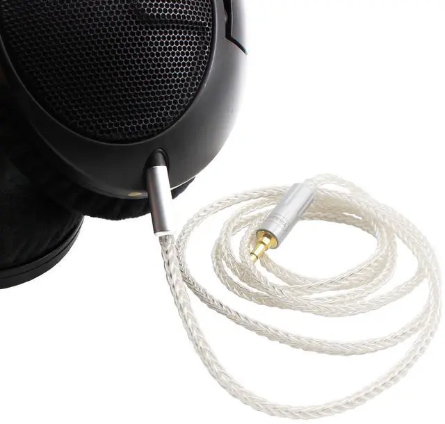 Alt view image 3 of 6 - Replacement Audio Upgrade Cable Compatible with Sennheiser HD560s HD599 HD598 HD598SE HD620S HD400PRO HD569 HD579 HD558 HD518 HD505 HD598cs Headphones 3.5mm to 2.5mm 4ft/1.2m