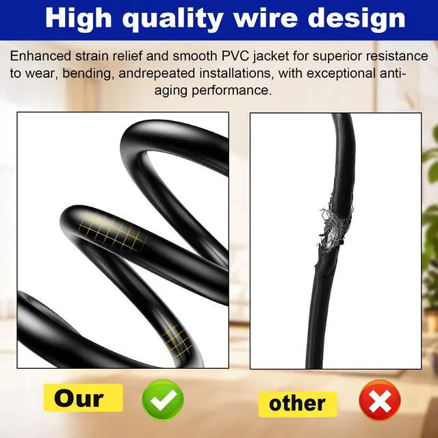 Alt view image 5 of 6 - for Vizio Satellite Speaker Cable,Extension Cord Compatible with Vizio V51 M51 SB3651 SB36514 SB4051 SB4251 Satellite Speaker (26FT)
