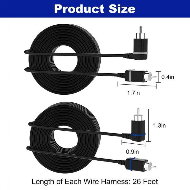 Alt view image 6 of 6 - for Vizio Satellite Speaker Cable,Extension Cord Compatible with Vizio V51 M51 SB3651 SB36514 SB4051 SB4251 Satellite Speaker (26FT)