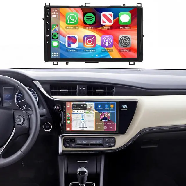 Main image of 5Ghz WiFi 2G+64G Android 15 Radio for Toyota Corolla 2017 2018 2019 Car Stereo with Wireless Carplay Android Auto,5.0 Bluetooth,Build-in DSP EQ,9inch IPS Screen,GPS,FM/RDS IP69K AHD Backup Camera