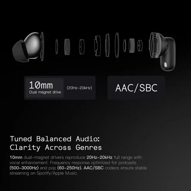 Alt view image 5 of 7 - Wireless Earbuds, Bluetooth Headphones with AI Real-Time Translation, 165 Languages, in-Ear Earphones for Travel and Learning