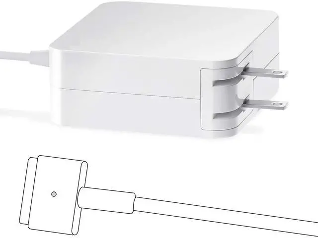 Alt view image 2 of 7 - Mac Book Pro Charger, AC 85w Magnetic T-Tip Power Adapter Charger Compatible with MacBook Pro 17/15/13 Inch (Retina, 2012-2015)