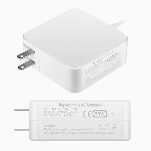 Alt view image 6 of 7 - Mac Book Pro Charger, AC 85w Magnetic T-Tip Power Adapter Charger Compatible with MacBook Pro 17/15/13 Inch (Retina, 2012-2015)