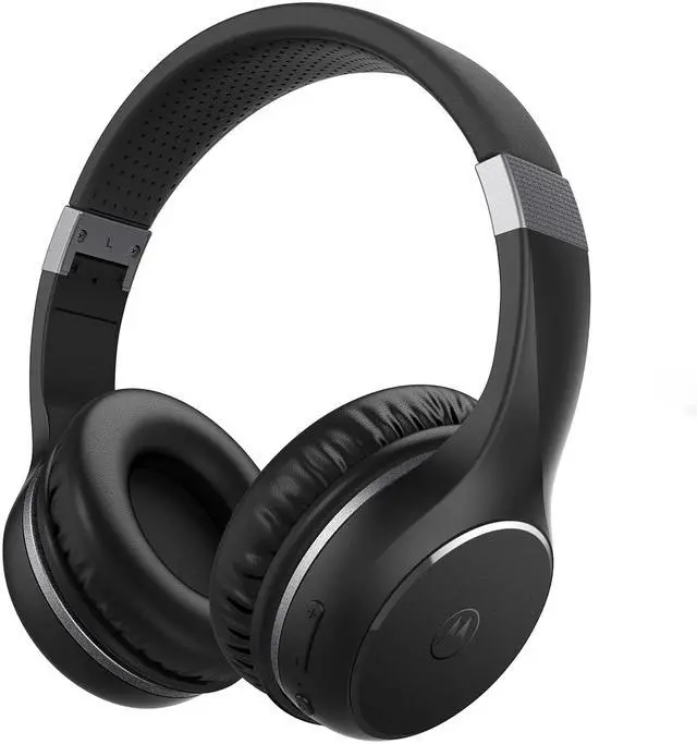 Main image of Moto XT220 Bluetooth Wireless Headphones with Microphone, in-Line Control for Calls - Foldable Over-Ear Head Phones, Adjustable Headband, Dynamic Bass, Clear Sound - Black