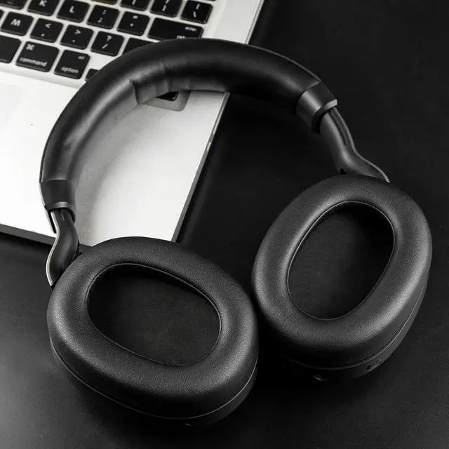 Alt view image 3 of 7 - Professional Replacement Ear Pads Cushions for Jabra Elite 85h Wireless Over-Ear Headphones, Earpads with Soft Protein Leather, Noise Isolation Foam - Black