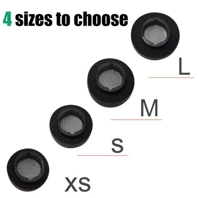 Alt view image 4 of 6 - Memory Foam Ear Tips for Galaxy Buds3 Pro/Buds4 Pro, L/M/S/XS Replacement | Noise Isolating Secure Fit, Anti-Slip Earbuds Tips for Galaxy Buds3 Pro/Buds4 Pro, Fits Charging Case, L/M/S/XS