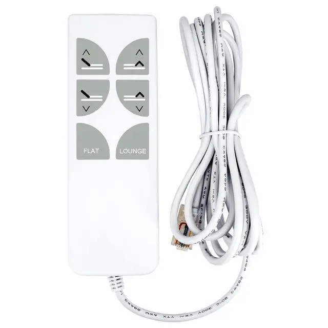 Alt view image 5 of 6 - Replacement Wired Remote Control for Serta Motion Essentials 2 II Linak HB12012-00 Adjustable Bed, with Screw Mount Cable Clamp