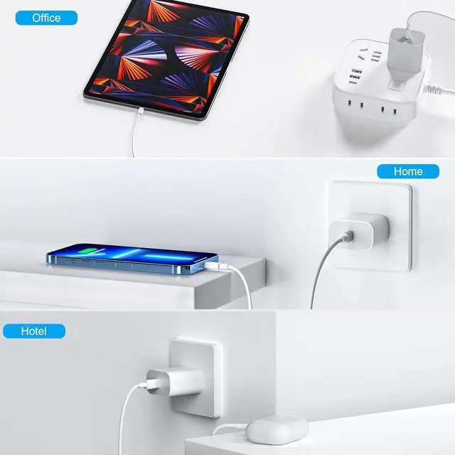 Alt view image 5 of 5 - for Beats Headphones Charger 20W USB-C Power Adapter Compatible with Beats Studio Buds,Studio Buds +,Solo 4,Studio Pro,Fit Pro,Solo Buds Earbuds Charger