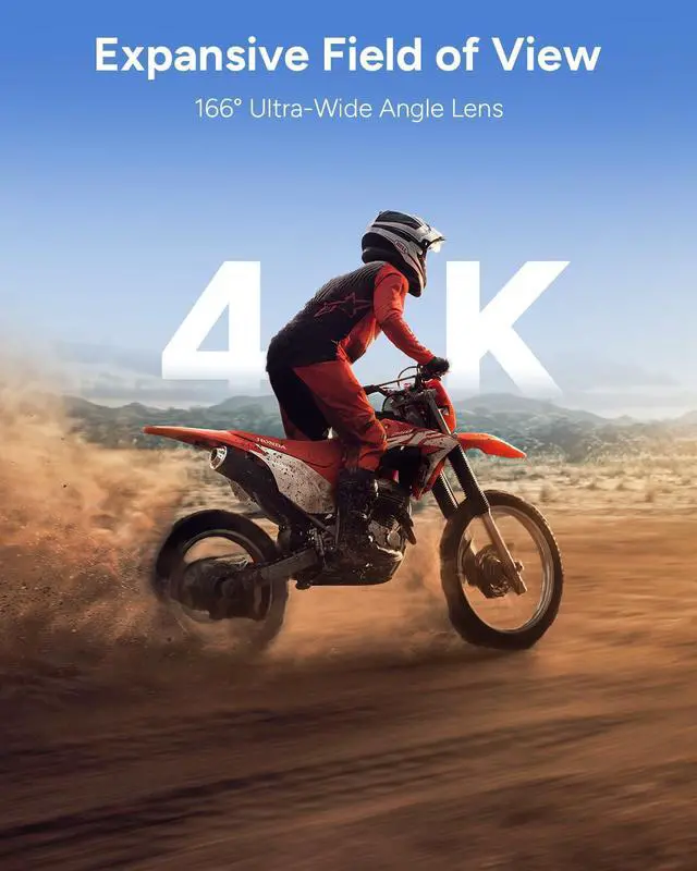 Alt view image 5 of 7 - SJ6 Ultra Essential Combo, 4K Action Camera, 20MP Dual Screen Vlog Camera with SteadyMotion 2.0 & 45° Horizon Correction, 166° FOV, Voice Control, 5G WiFi, 98FT Underwater Waterproof Camera