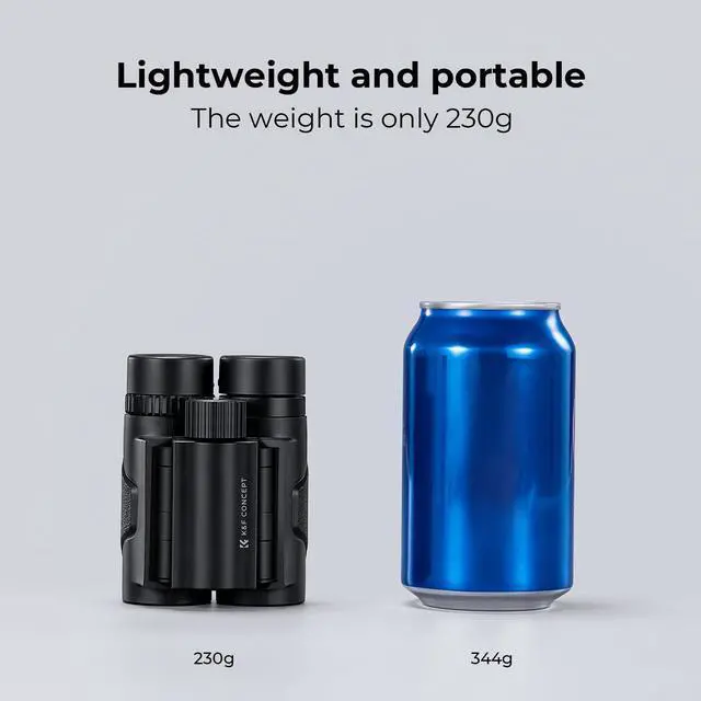 Alt view image 2 of 7 - 8x21 Compact Binoculars for Kids and Adults, with BAK4 Prism, FMC Lens, IP65 Waterproof & Neck Strap for Bird Watching Hunting Travel Camping Stargazing