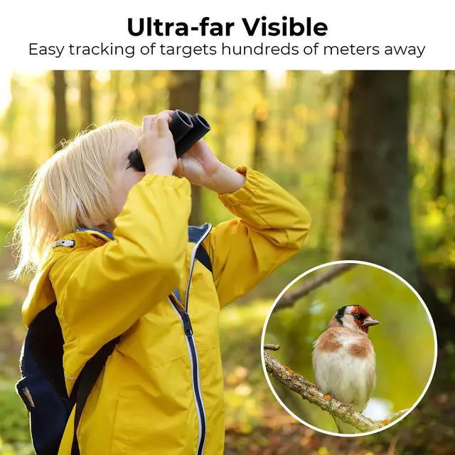 Alt view image 6 of 7 - 8x21 Compact Binoculars for Kids and Adults, with BAK4 Prism, FMC Lens, IP65 Waterproof & Neck Strap for Bird Watching Hunting Travel Camping Stargazing