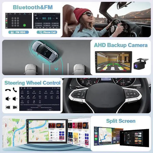 Alt view image 6 of 7 - 4Core 64G ROM Car Radio for Toyota Camry 2015-2017 10.1'Touchscreen Carplay | for Toyota Camry 2015-2017 10.1-inch Touchscreen with Wireless Carplay Android Auto Camera Bluetooth Mirror Link GPS WiFi