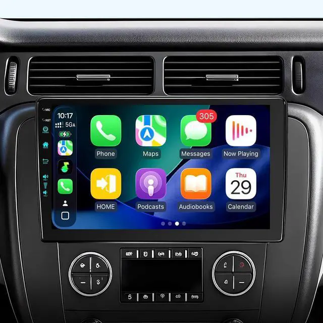 Main image of for Upgraded 10.2 Chevrolet Silverado 2007-2013 Tahoe GMC Sierra Yukon Radio, 5G-WiFi6 Wireless CarPlay Android Auto QLED Car Stereo/AM/FM/Airplay/1080P (4Ram+64Rom-HD)