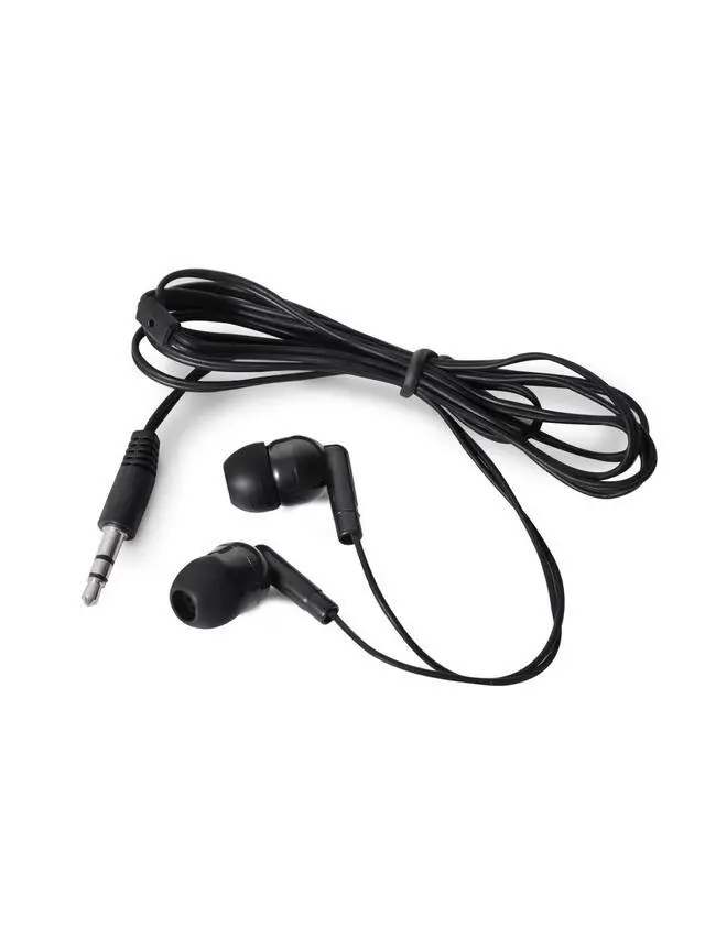 Alt view image 5 of 7 - 100 Pack Earbuds Bulk for School Classroom Headphones Wired in Ear Student Earphones Class Set Individually Packed Black 3.5mm