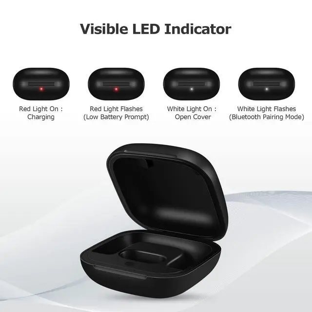 Alt view image 4 of 7 - Charging Case Replacement Compatible for Powerbeats Pro Charger with Bluetooth Pairing Sync Button, 700mAh Built-in Battery (Not Include Powerbeats Pro)