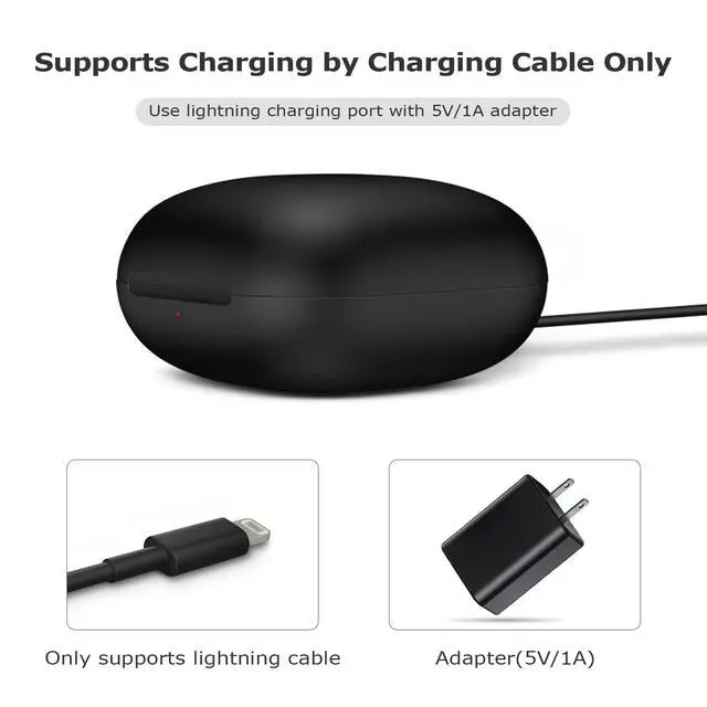 Alt view image 6 of 7 - Charging Case Replacement Compatible for Powerbeats Pro Charger with Bluetooth Pairing Sync Button, 700mAh Built-in Battery (Not Include Powerbeats Pro)