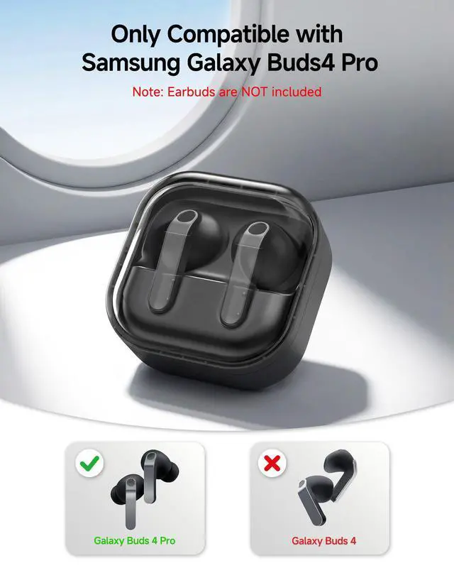 Alt view image 2 of 7 - Charging Case for Samsung Galaxy Buds 4 Pro | Replacement Charger Case with Paring Function, Supports Wireless Charging (Earbuds not Included)