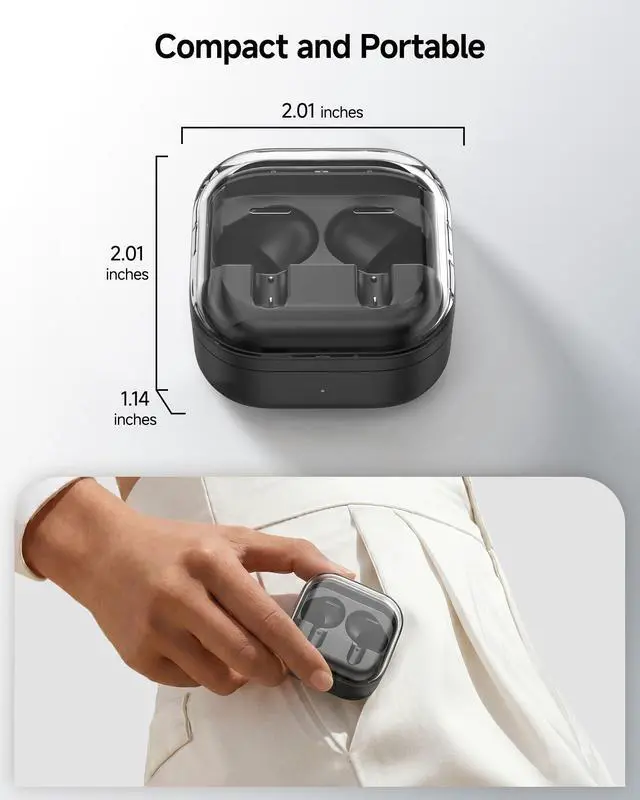 Alt view image 6 of 7 - Charging Case for Samsung Galaxy Buds 4 Pro | Replacement Charger Case with Paring Function, Supports Wireless Charging (Earbuds not Included)