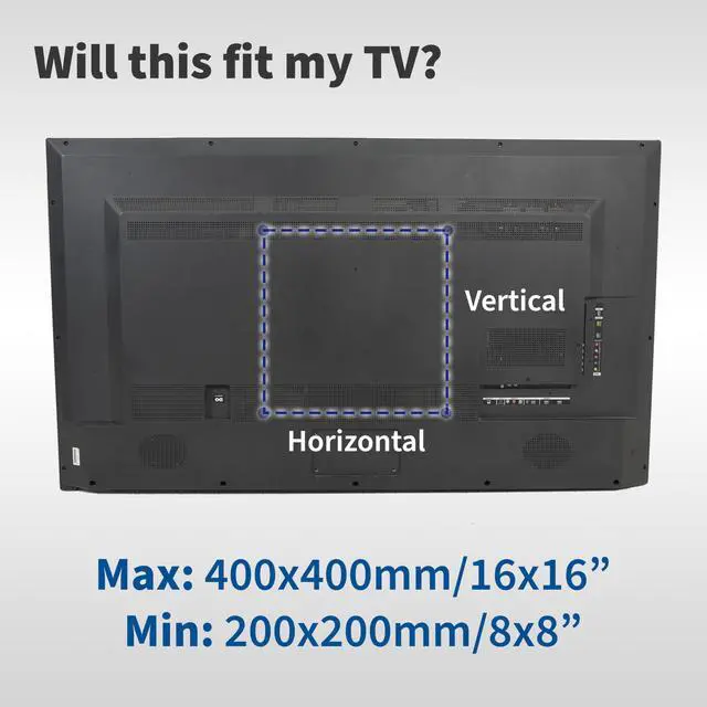 Alt view image 4 of 7 - Steel VESA Mount Adapter Plate Brackets for LCD Screens Weighing 99 lbs, Conversion Kit for VESA up to 400x400mm, MOUNT-AD4X4
