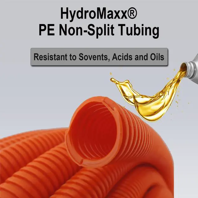 Alt view image 3 of 6 - Flexible Polyethylene HDPE Non-Split Corrugated Wire Loom Tubing (Blue, 1" Dia. x 100 ft)