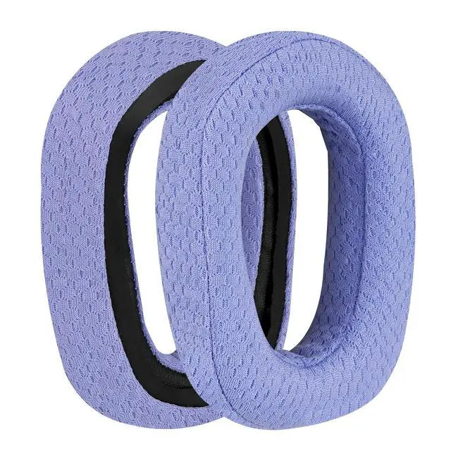 Alt view image 2 of 6 - Comfort Mesh Fabric Replacement Ear Pads for Logitech G435, G335 Headphones Ear Cushions, Repair Parts with Video Guide (Blue)