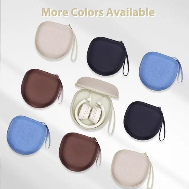 Alt view image 3 of 6 - Hard Case Compatible with Marshall Major V/III/IV Headphones, Cream | Compatible with BERIBES/TOZO/KVIDIO/Beats/Jlab Soundcore Anker Noise Cancelling Over-Ear Headphones