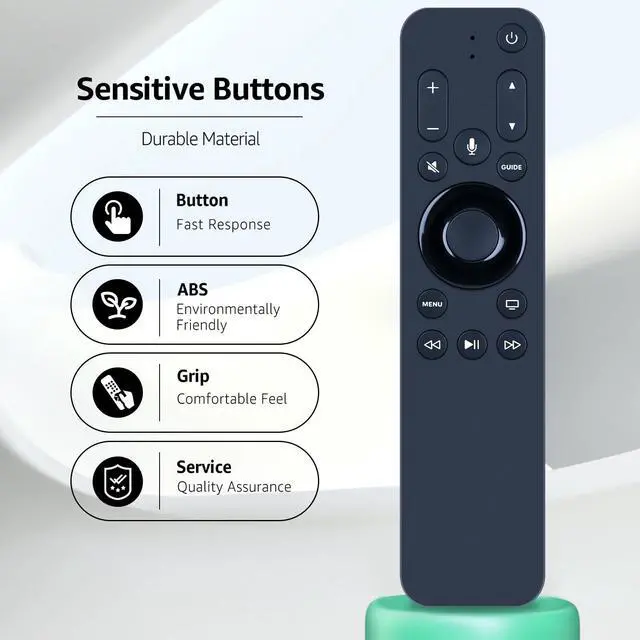 Alt view image 7 of 7 - All URC1110 Replacement Voice Remote Control for Apple TV HD and 4K TV Box, Support Siri
