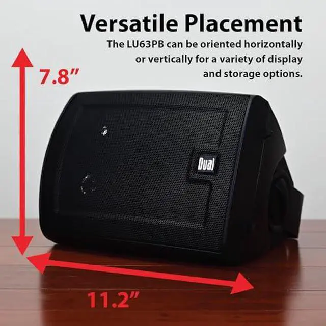 Alt view image 3 of 7 - LU63PB 6.5" Black 3-Way High Performance Outdoor Indoor Speakers with DBTMA100 Black Micro Wireless Bluetooth Amplifier Bundle