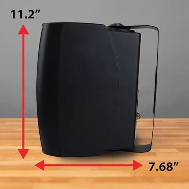 Alt view image 5 of 7 - LU63PB 6.5" Black 3-Way High Performance Outdoor Indoor Speakers with DBTMA100 Black Micro Wireless Bluetooth Amplifier Bundle