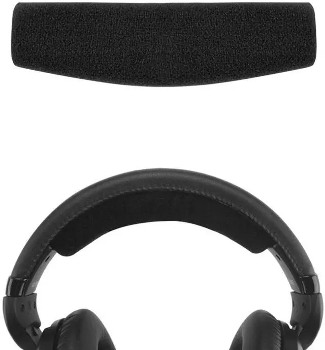 Main image of Velour Headband Pad Compatible with Sennheiser HD 598/ 598SE/ 598CS/ 595/569/ 559/558/ 555/518/ 515, Game ONE, PC360, PC373D Headphones, Replacement Band Repair Part (Black)