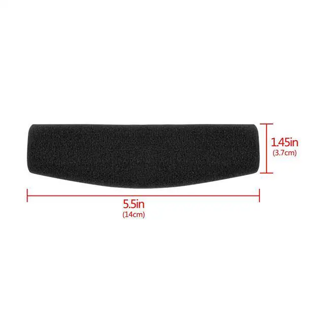 Alt view image 3 of 6 - Velour Headband Pad Compatible with Sennheiser HD 598/ 598SE/ 598CS/ 595/569/ 559/558/ 555/518/ 515, Game ONE, PC360, PC373D Headphones, Replacement Band Repair Part (Black)