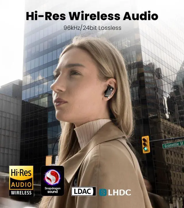 Alt view image 3 of 7 - NeoBuds Planar TWS Earbuds, Hi-Res Wireless, 30H Playtime | 12mm Planar Magnetic Drivers, Snapdragon Sound, Hybrid ANC, Bluetooth 5.4 Dual Connection, Google Fast Pair, 60ms Low Latency