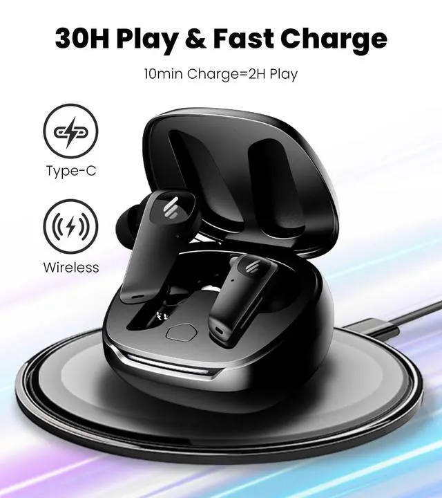 Alt view image 6 of 7 - NeoBuds Planar TWS Earbuds, Hi-Res Wireless, 30H Playtime | 12mm Planar Magnetic Drivers, Snapdragon Sound, Hybrid ANC, Bluetooth 5.4 Dual Connection, Google Fast Pair, 60ms Low Latency