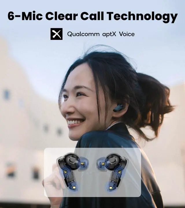 Alt view image 5 of 7 - NeoBuds Planar TWS Earbuds, Hi-Res Wireless, 30H Playtime | 12mm Planar Magnetic Drivers, Snapdragon Sound, Hybrid ANC, Bluetooth 5.4 Dual Connection, Google Fast Pair, 60ms Low Latency