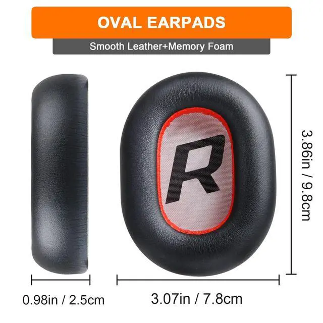 Alt view image 2 of 7 - Replacement Ear Pads for Plantronics Voyager 8200 UC, Earpads Cushions Compatible with Plantronics BackBeat Pro 2 Wireless Headphones, Premium Protein Leather Softer Memory Foam Noise Canceling