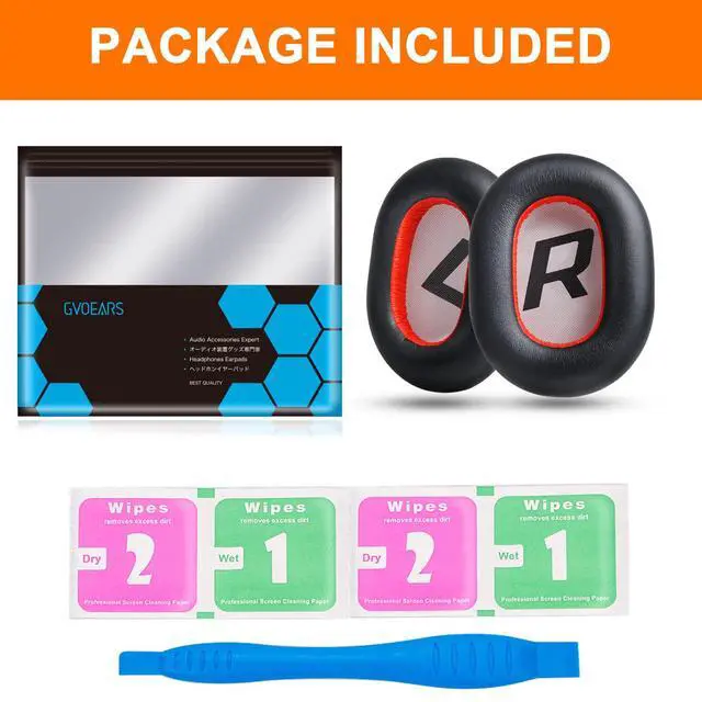 Alt view image 7 of 7 - Replacement Ear Pads for Plantronics Voyager 8200 UC, Earpads Cushions Compatible with Plantronics BackBeat Pro 2 Wireless Headphones, Premium Protein Leather Softer Memory Foam Noise Canceling