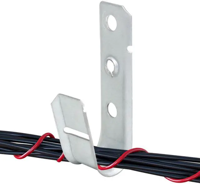 Main image of 25 Pack 3/4" Heavy Duty Cable Support J Hooks, Cable and Wire Support J-Hook Hangers for Wall Mounting and Attaching to Vertical Surfaces