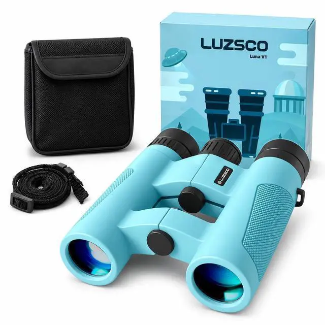 Main image of Binoculars for Kids 8-12, 10x25 Kids Binoculars for Nature Exploration, HD Childrens Binocular for Bird Watching, Hiking, Camping, Outdoor Adventure - Blue