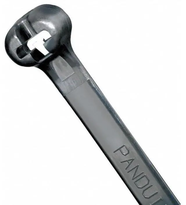 Main image of Cable Tie, 8 in L, 2 in Max Bundle Dia., Black, Nylon 6/6, 50 lb Strength, 100 PK BT2S-C0-1 Each