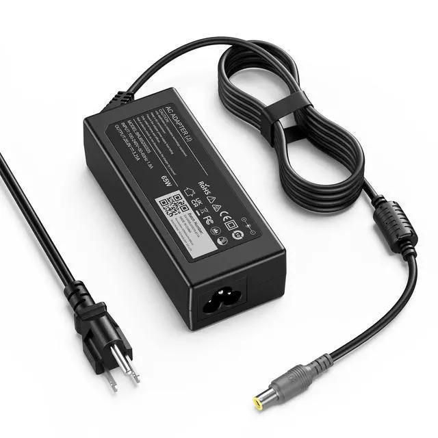 Main image of 65W Laptop Charger Compatible with Lenovo ThinkPad T420 T430 T520 T530 X220 X230 X230t L420 L430 E430 E530 SL410 SL510 S230u 7.9mm Round Tip AC Power Adapter Replacement