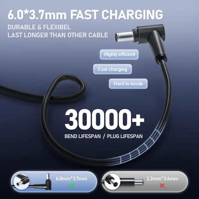 Alt view image 5 of 7 - 280W Charger for ASUS ROG Strix G18 G17 G16 G15 ADP-280BB B Scar 15 17 20V | for G532L G533Z G732L G733Z,Hero III G731G G531G G703G 14A Gaming Laptop Power Supply Adapter