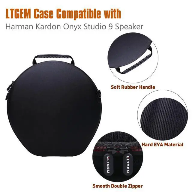 Alt view image 3 of 7 - Case for Harman Kardon Onyx Studio 9 Portable Bluetooth Speaker Black | Hard Carrying Travel Case for Harman Kardon Onyx Studio 9 Portable Bluetooth Speaker