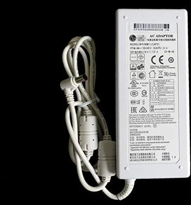 Alt view image 2 of 3 - 19V 7.37A 140W LCAP31 ac Power Adapter Charger Compatible with LG V220 V325 V720 V960 XPION 29V940 34UC97C 34UM94 All-in-one pc