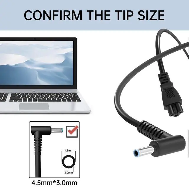Alt view image 3 of 7 - 150W Laptop Charger Compatible with HP Zbook 15 16 17 15u 15v G3 G4 G5 G6 G7 G8 G9 Studio Firefly 15 G4 G5 G7 G8 G9 G10 G11 Victus 15 OMEN by 15 17 Pavilion Gaming 15 17 AC Adapter Power Supply Cord